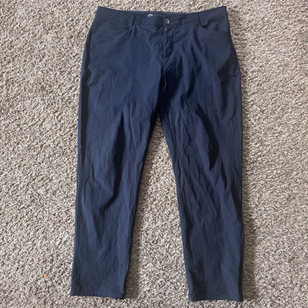 Vuori Men’s Meta Athletic 38 Stretch V430-S Ink Navy Blue 5 Pocket Tech Pants